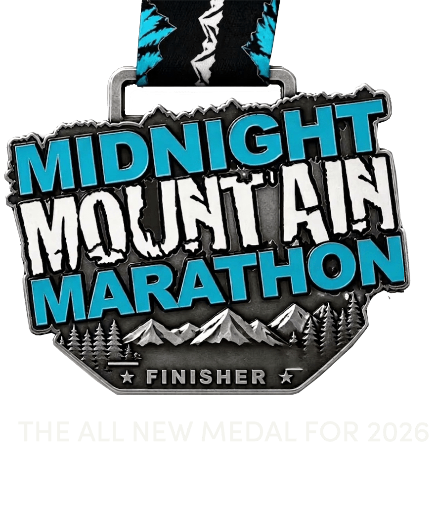The Midnight Mountain Marathon Medal