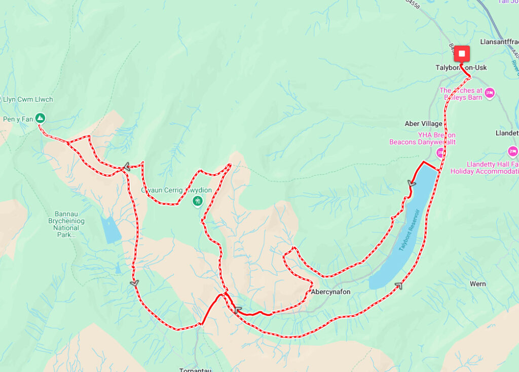 Midnight Mountain Marathon Route