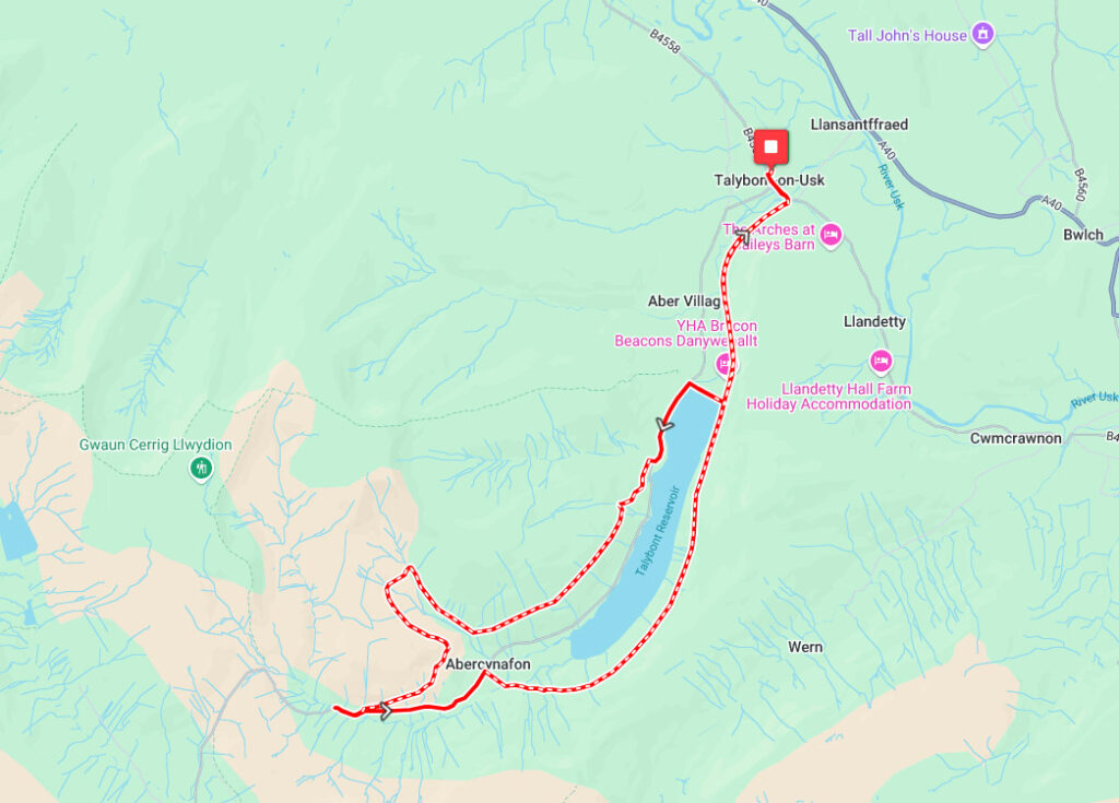 Midnight Mountain Half Marathon Route
